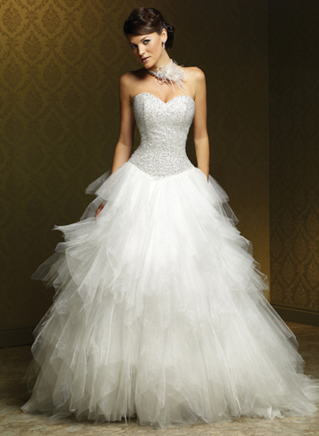 white, a-line and wedding dresses 2012
