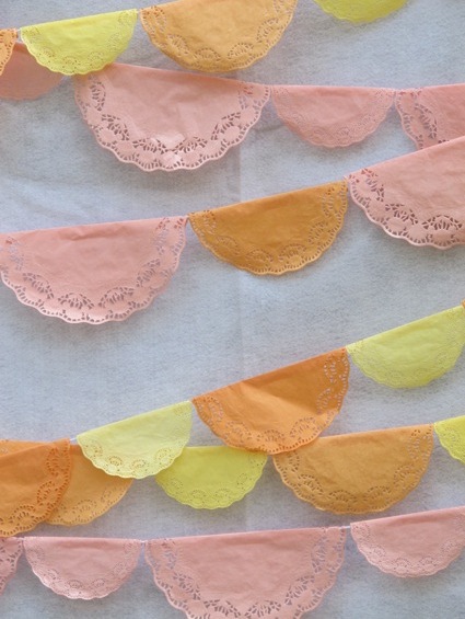 organge, pastel and pink