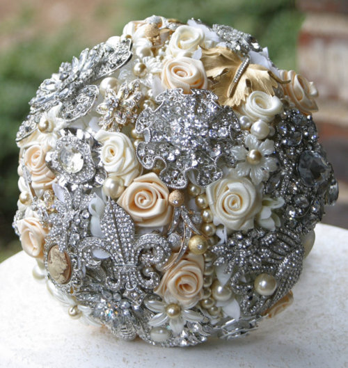 brooch bouquet, bridal, bouquet and weddings