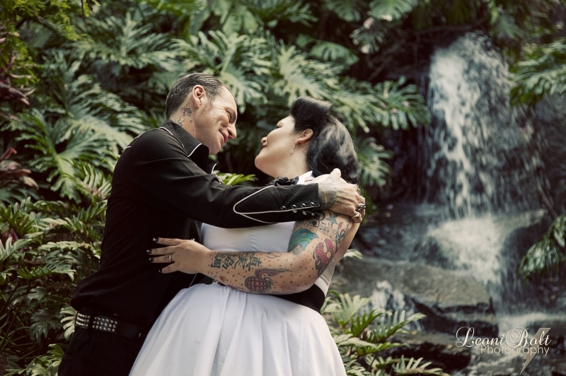 rockabilly, dress, couple and Tattoos
