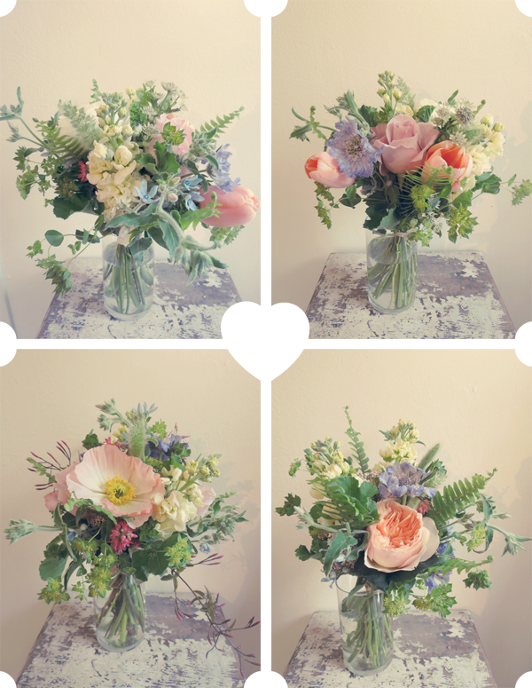 spring, purple, heart and pink