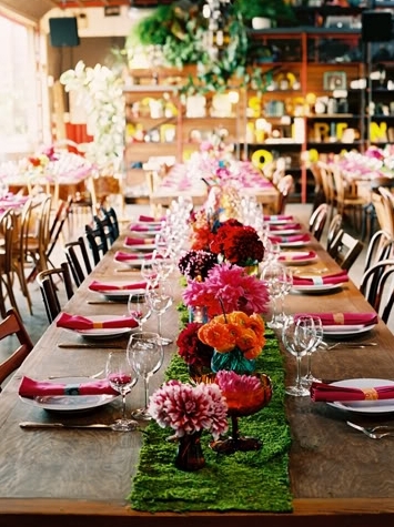 bright, summer and table setting