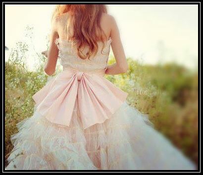 bow, awwww and wedding dress