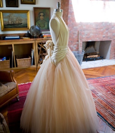 ellen degeneres, portia de rossi and wedding dress