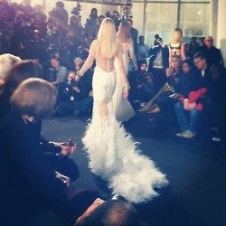 prabal gurung, white dress and model