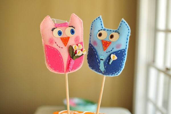pink, blue and topper