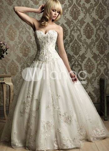 ivory, a line and strapless