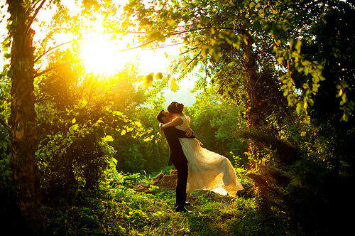 couple, beautiful and sun
