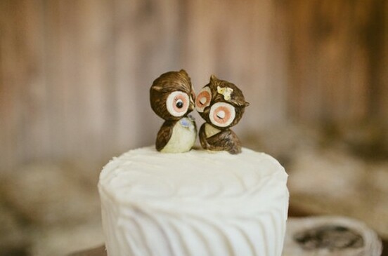 owl and cake topper