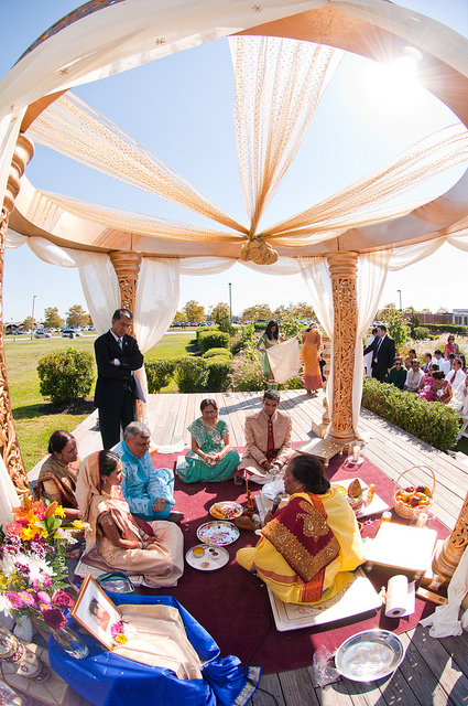 india, bride and saree