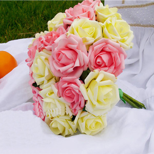 colorful, pretty and wedding flowers bouquet