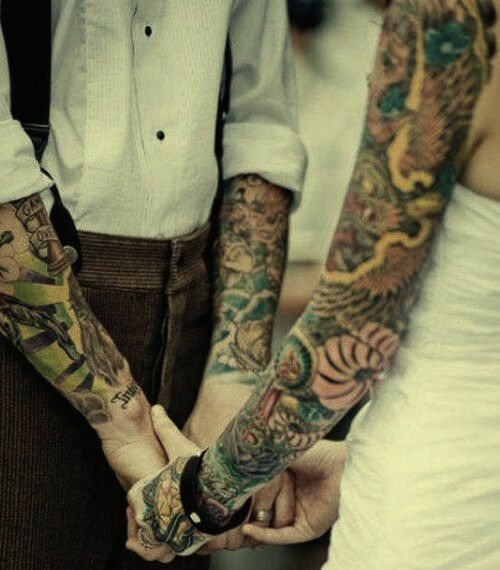 Tattoos, cute, dress and hands