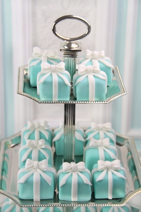 cakes, fashion, tiffany's gift boxes and blue