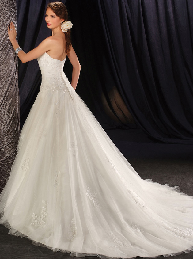 wedding dresses online, big day, white and a-line