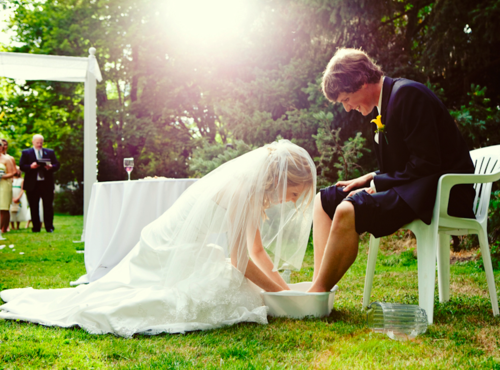 bride, groom and biblical