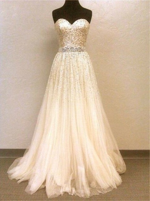 sweetheart, sequins, dress and strapless