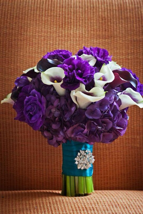 purple, purple bouquet and beautiful