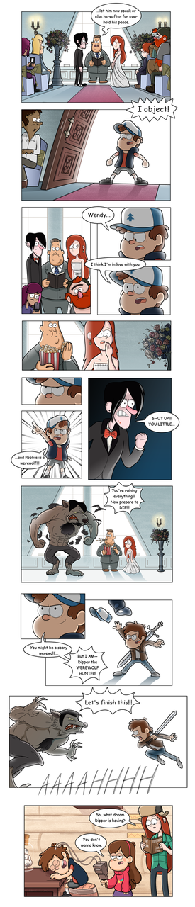 funny, werewolf and dipper