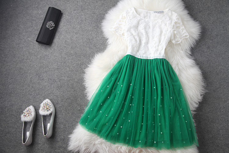 summer dress, long sleeve, organza dress and wedding dress