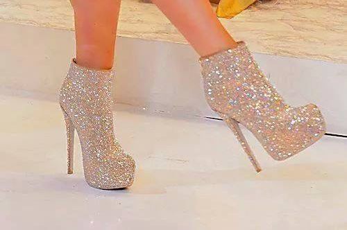 high heels, fashion and glitter