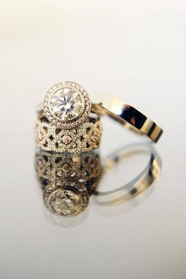 fashion, unique, anillos and gold