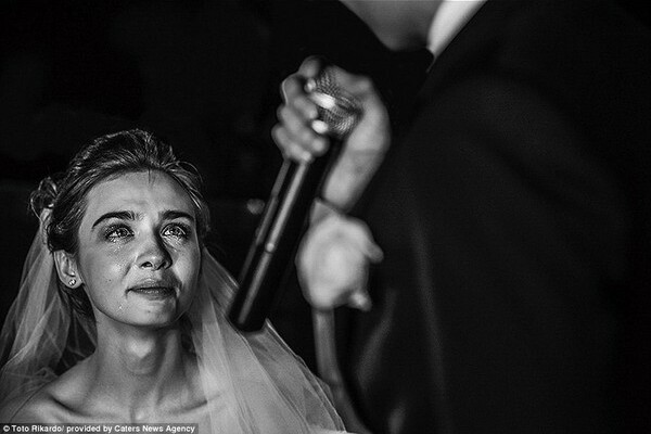 happiness, black&white and tear