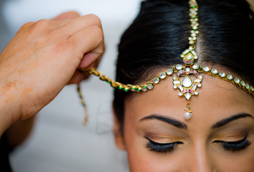 Hindu, glam and makeup
