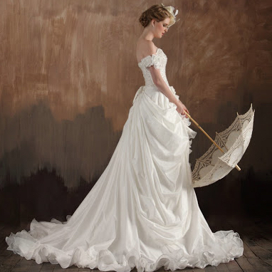 frills, beautiful and white
