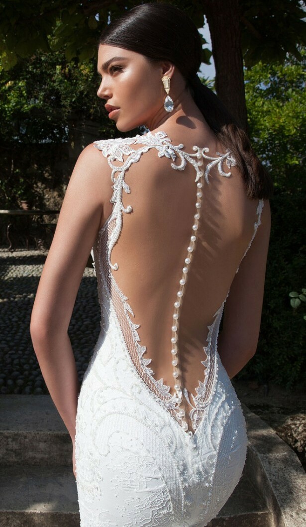 bridal, open back, white and stylish