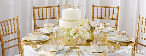 wedding trends, gold and WeddingReception