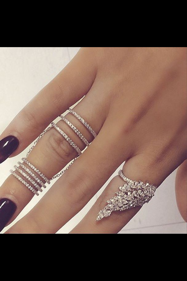 rings, pretty, winter style and fashion
