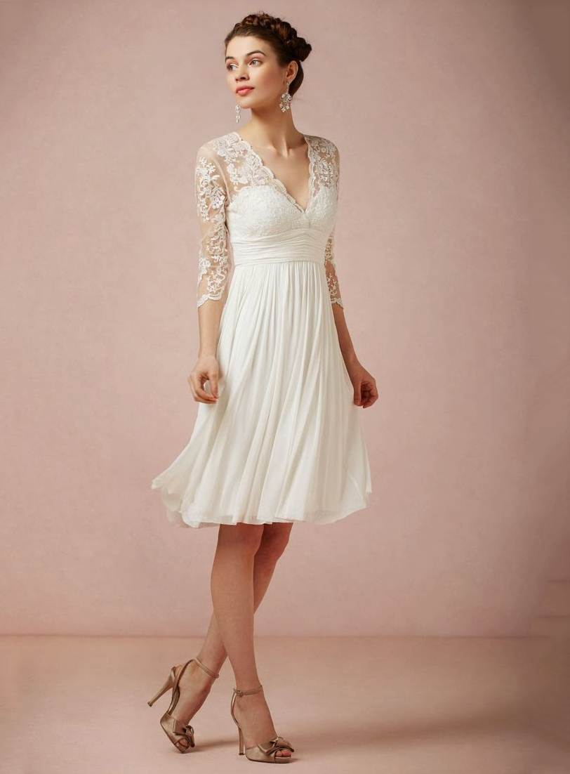 charming wedding dress, v-neck wedding dress, a-line wedding dress and fashion wedding dress