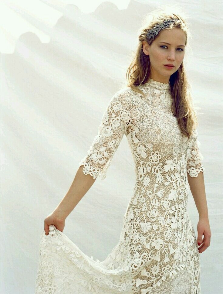 wedding dress, thg, Jennifer Lawrence and jlaw