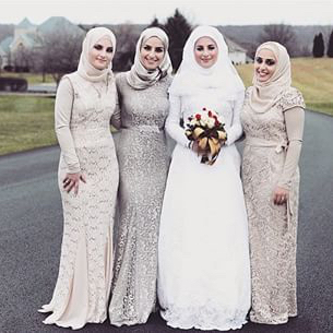 modest, white and hijab