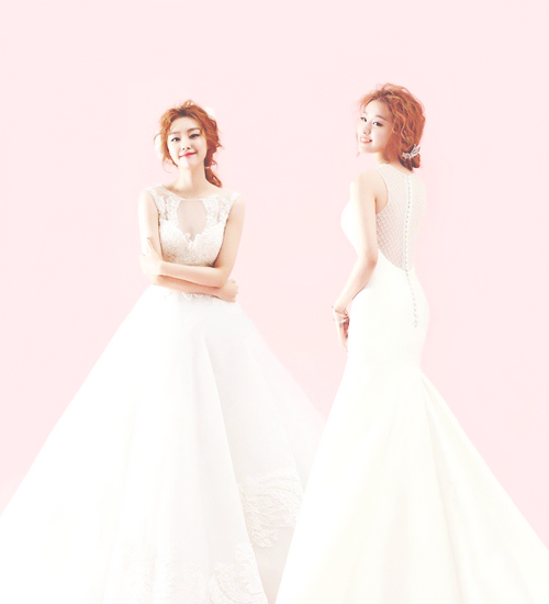 saakuralove, wedding dress, song ji eun and jieun