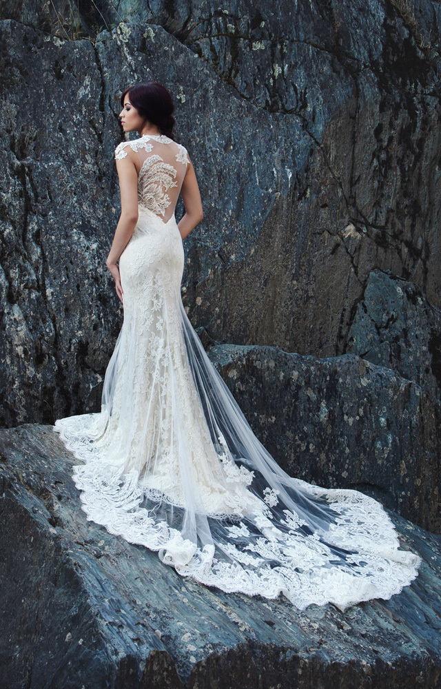 marriage, wedding dress, white and natur