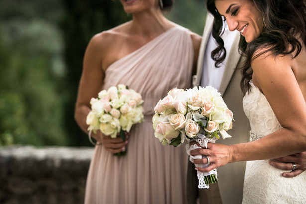 bouquet, rustic and blush