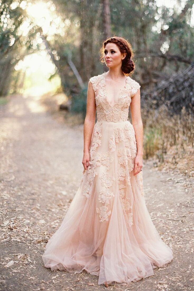beije, dress, elegant and pink