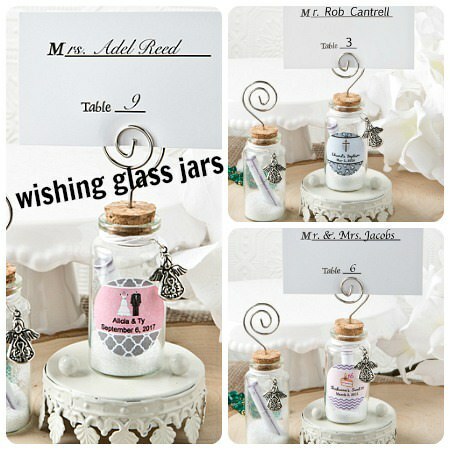 glass jars, shower and birthday