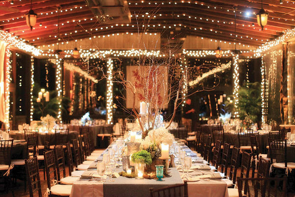 rustic wedding reception, beautiful wedding and wedding decoration
