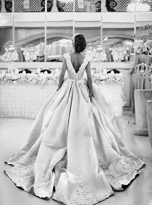 dress, glamourous, black & white and I DO