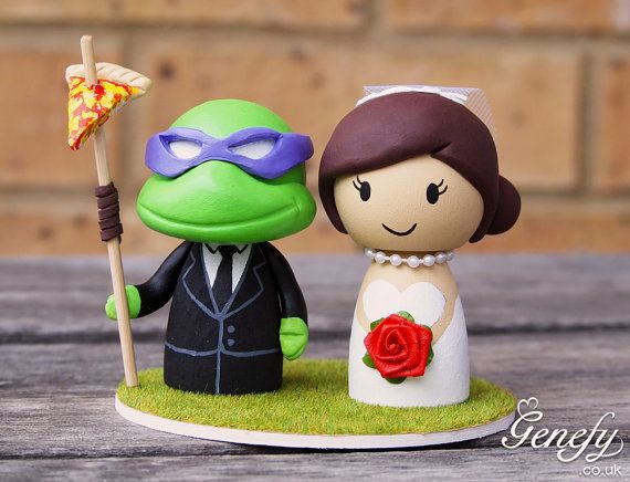 ninja turtle, wedding cake topper and cake topper