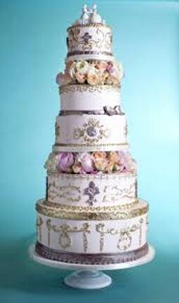 flowers, cake boss and bride