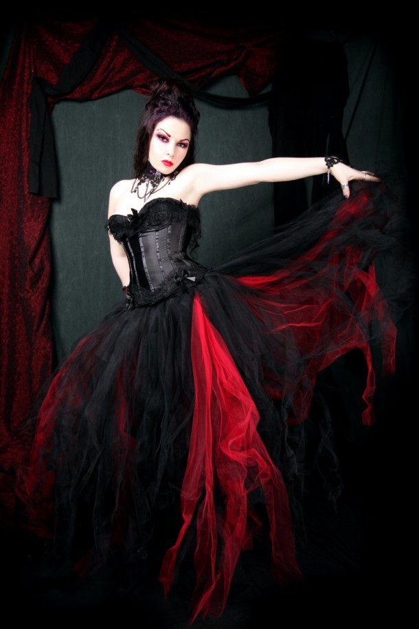 dark, gothic and dresses