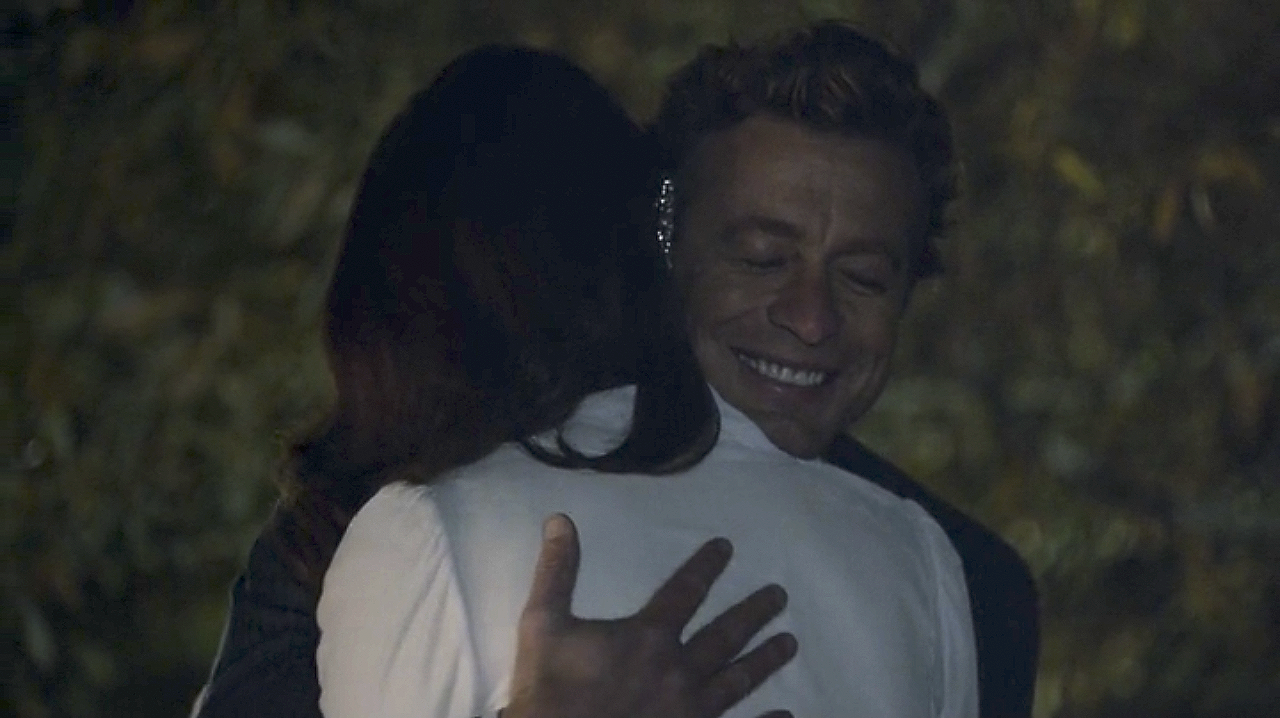 lisbon, patrick jane, robin tunney and happy