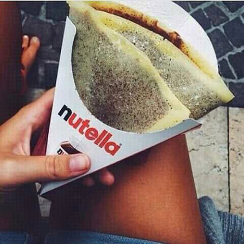 pancakes, boy, nutella and clothes