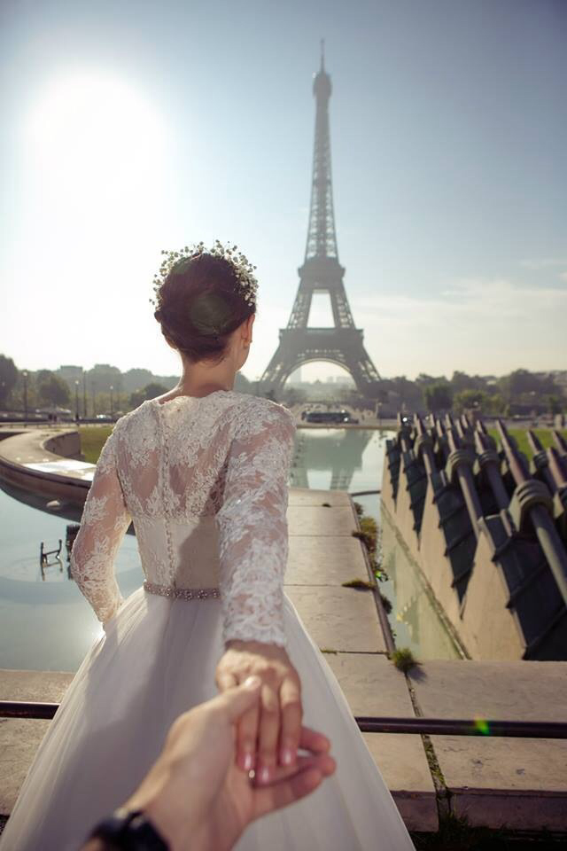 whait, dress, paris and girl