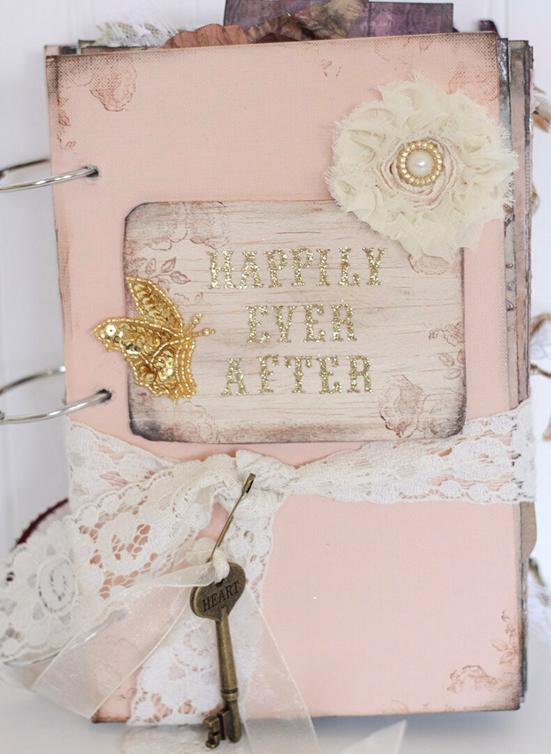 wedding guest book and shabby chic wedding