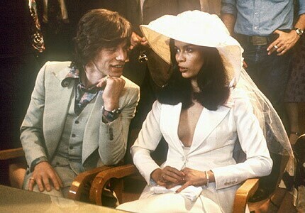 bianca jagger, mick jagger and love