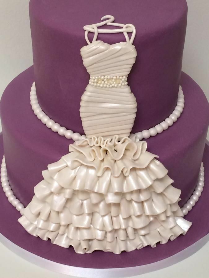 purple, cakes, dress and beading